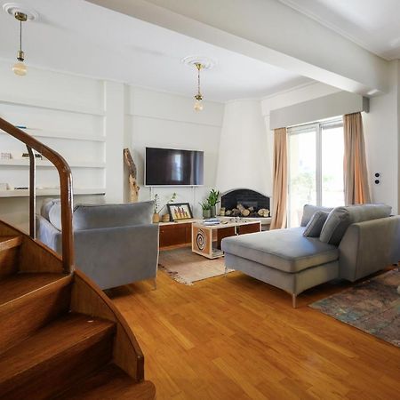 Relaxed Art Deco Maisonette Pagrati Athene Buitenkant foto